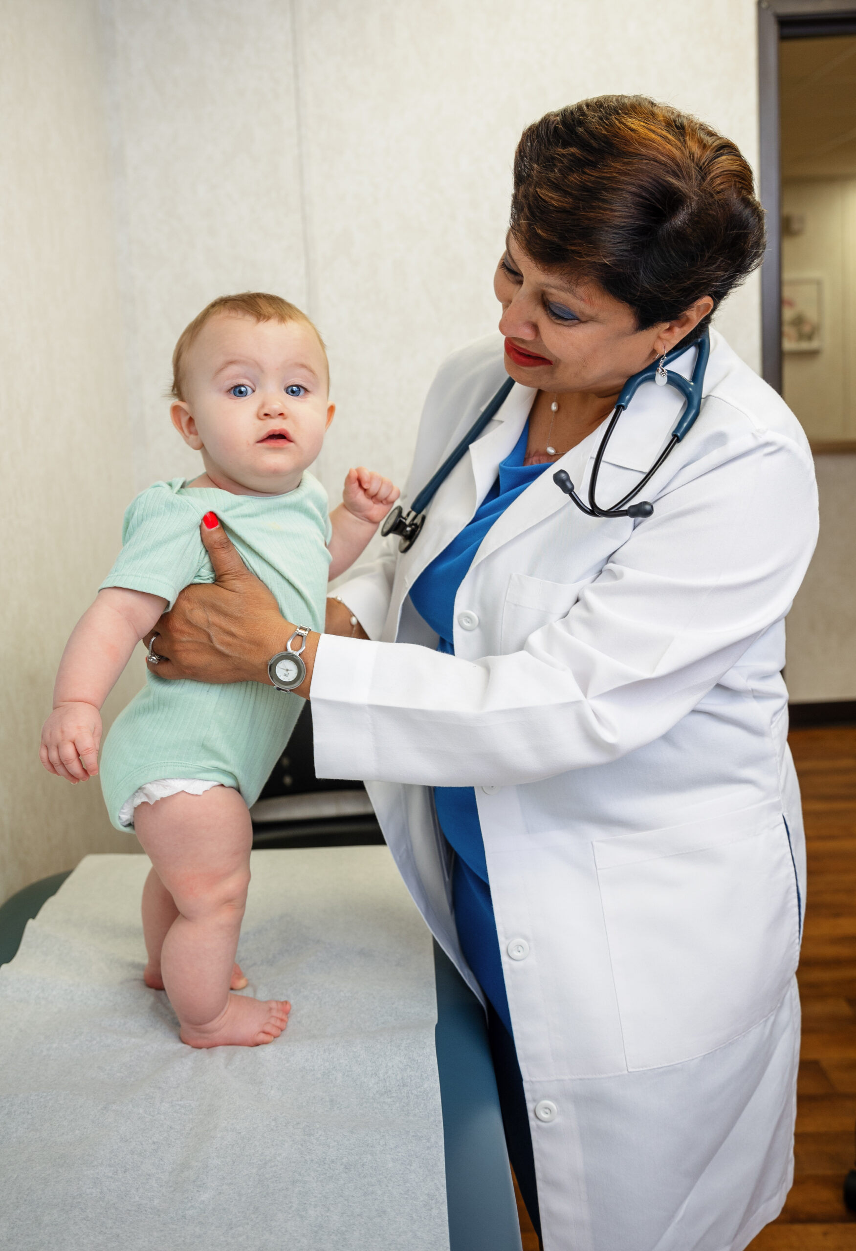 Peds Dr. Chandra with baby